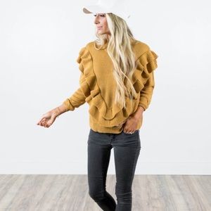 Mustard Sweater by Stevie Hender